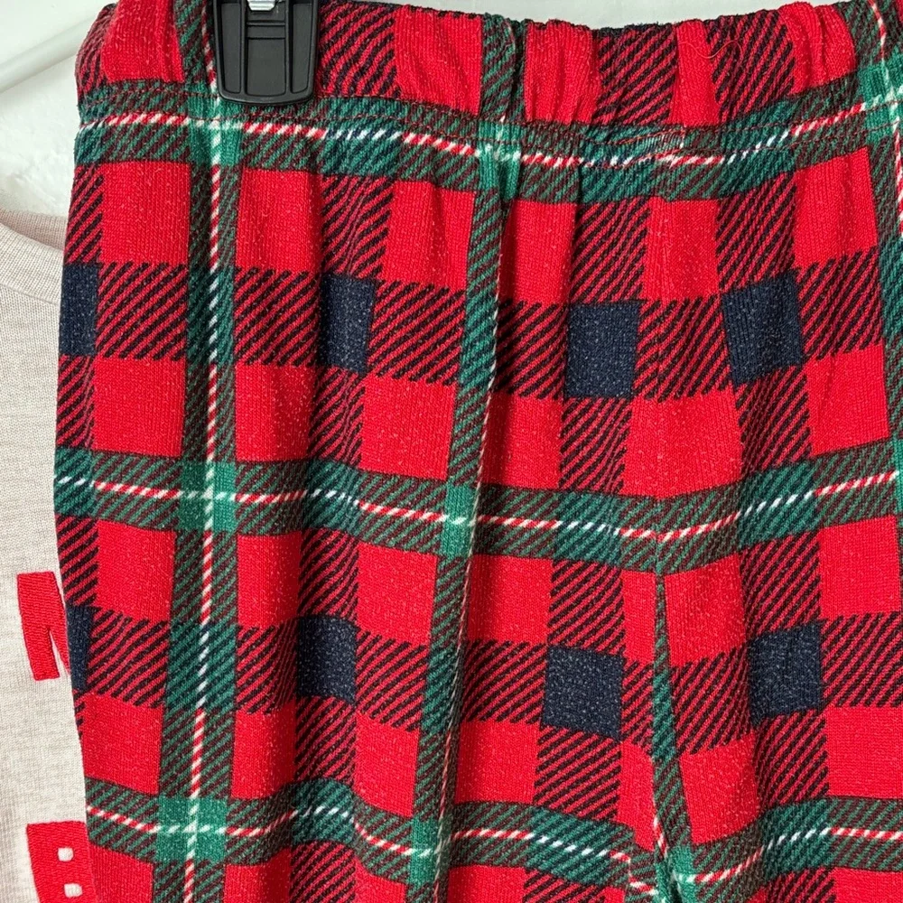 Festive Plaid Pajama Set